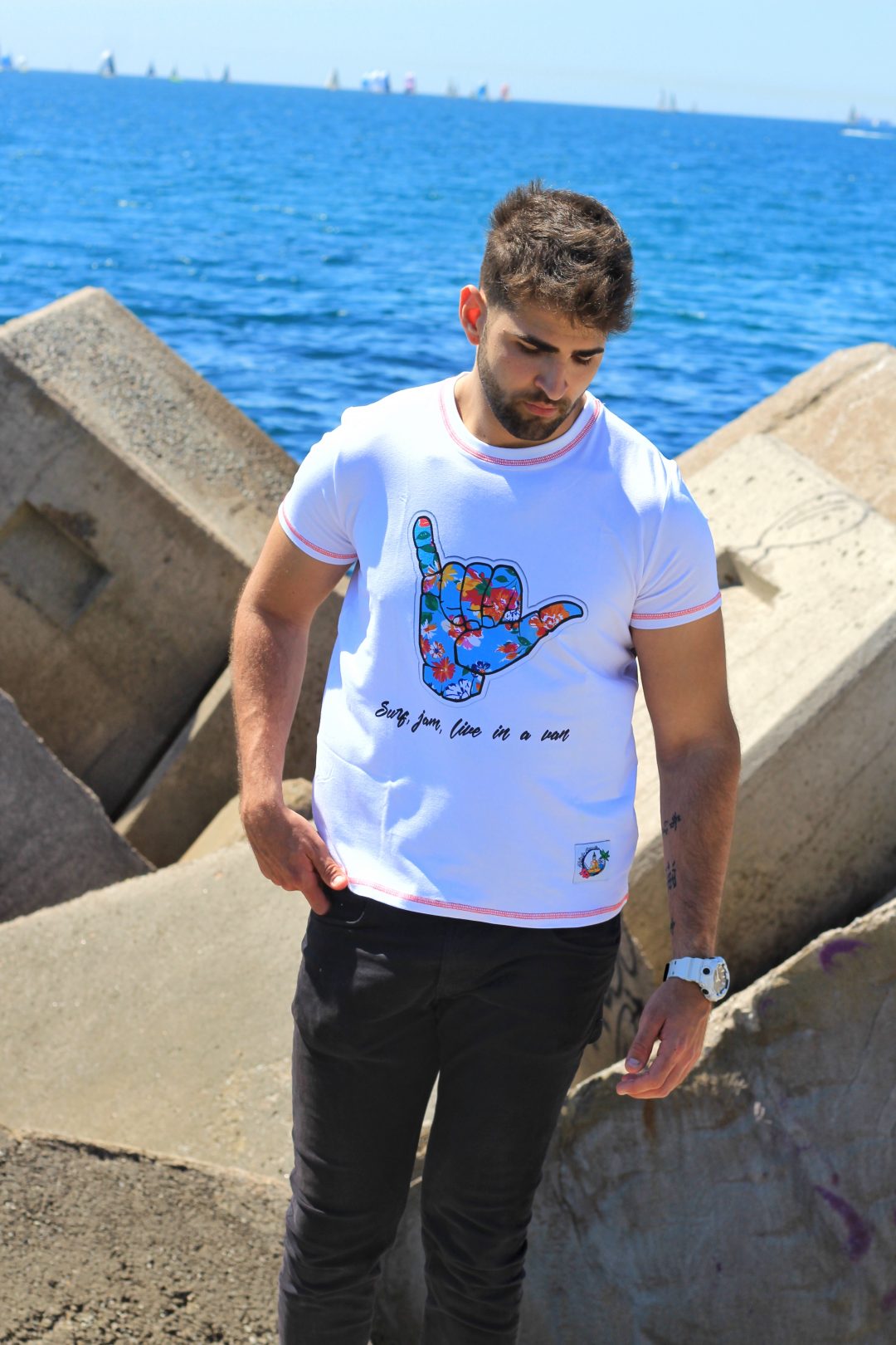 Camiseta Surf, Jam, Live in a Van - Imagen 2